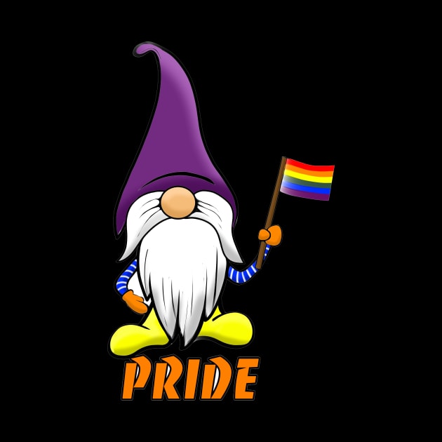 Pride Flag Gnome by Art by Eric William.s