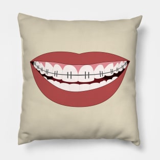 Braces Teeth Smile Orthodontist Dentist Mask Face Cover  2020 Pillow