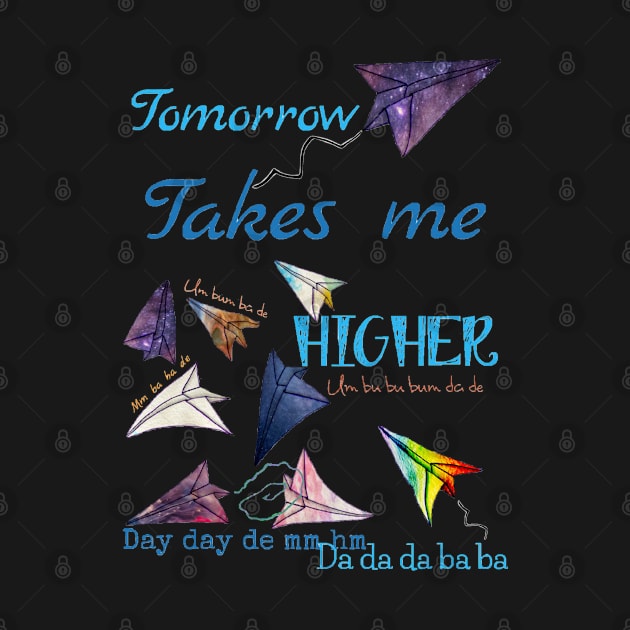 Paper airplanes Tomorrow takes me higher by aadventures