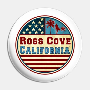 Ross Cove Mavericks California Ocean Surf Palms Surfer Surfing Pin