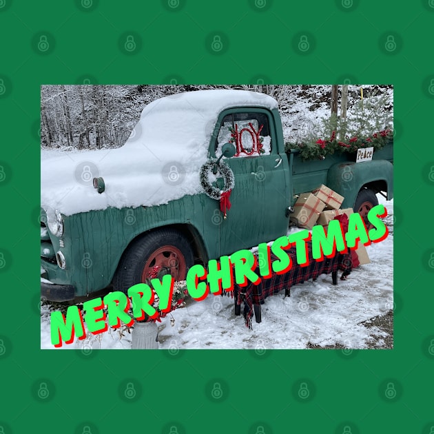 Merry Christmas Dodge Fargo by FineArtDesigns