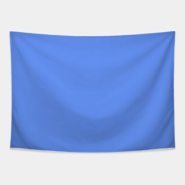 Cornflower Blue Plain Solid Color Tapestry by squeakyricardo