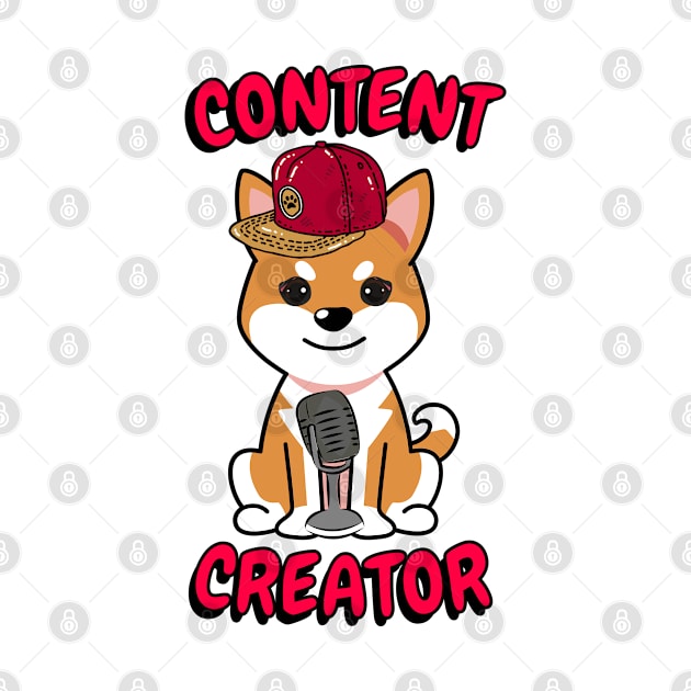 Cute orange dog is a content creator by Pet Station
