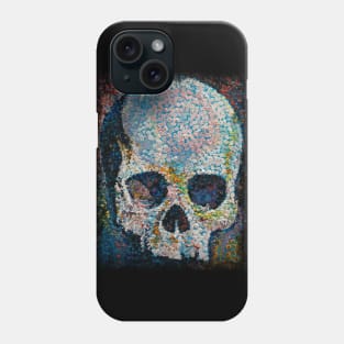 Pointillism Skull Phone Case