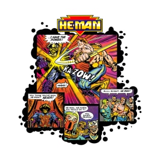 New Adventures of He-Man splash pages T-Shirt