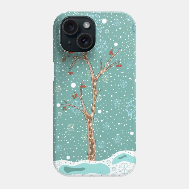 Winter Pattern Phone Case by KristinaStellar 