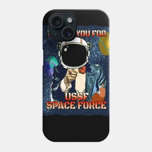 Funny Space Force Recruitment T-shirt Phone Case