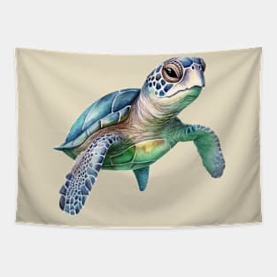 Aqua Turtle Tapestry