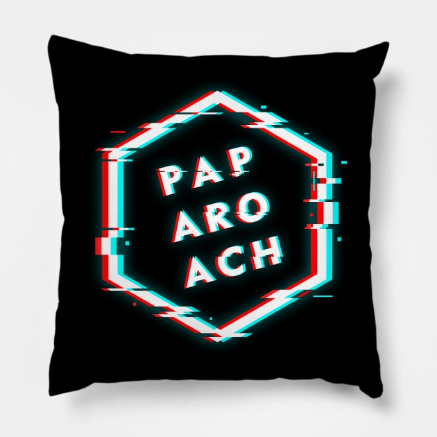 PAPA ROACH POLYGON GLITCH Pillow by BELLASOUND