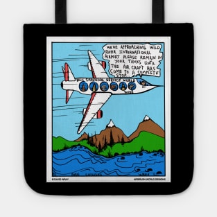 Fish Spawning Airline Service Funny Fishing Novelty Gift Tote