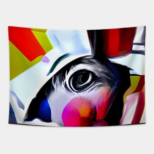 Lovely Rabbit Clown Tapestry