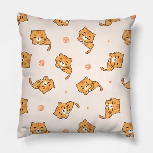 Cute Orange cat pattern Pillow