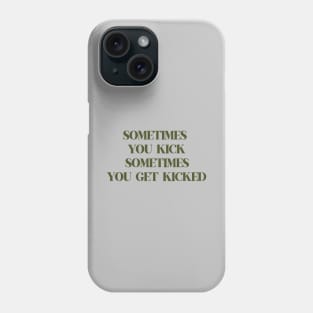 Kick, green Phone Case