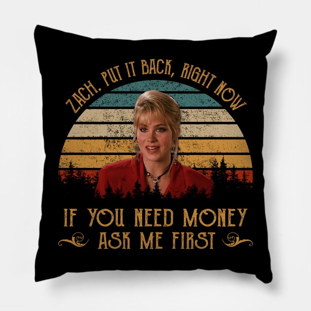 Retro Movie Vintage Comedy Film Funny Gift Pillow by Camping Addict