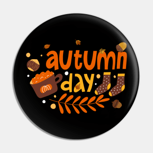 Autumn Day Season Happy Halloween Thanksgiving and Fall Color Lovers Pin