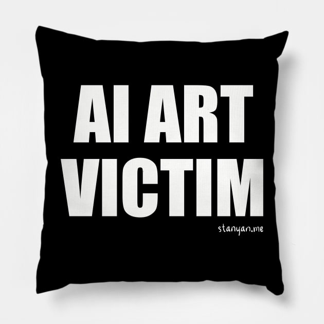 AI Art Victim Pillow by zombicatures