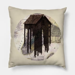 New York City Isles Map Pillow