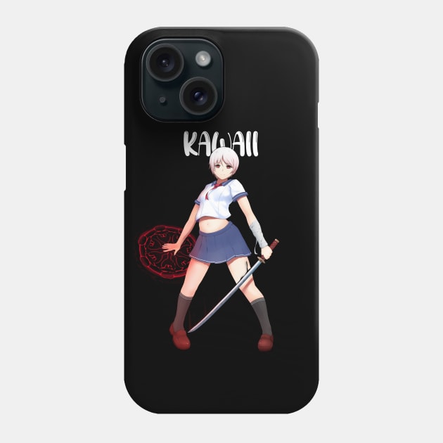 kawaii jutsu fighter girl Phone Case by Phantom Troupe