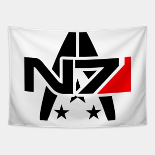 n7 rocket black Tapestry