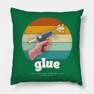 Retro Glue Appreciation Pillow