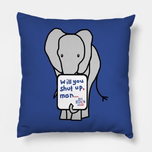 Big Elephant with Joe Biden First Debate Quote Pillow