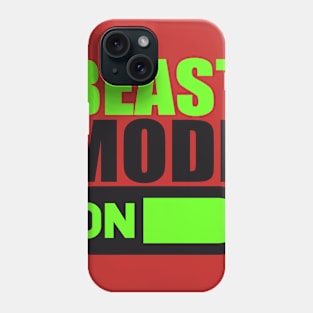 Bodybuilding t-shirt  Be Beast Mode Phone Case