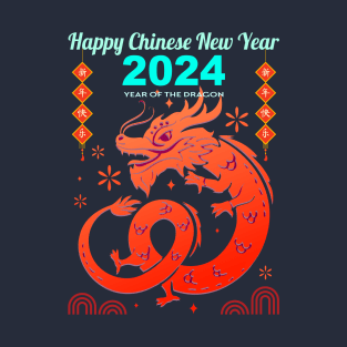 Chinese new year 2024, year of the dragon T-Shirt