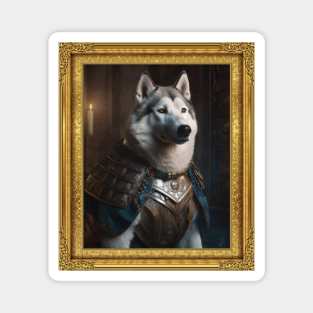 Husky - Romanian Knight (Framed) Magnet