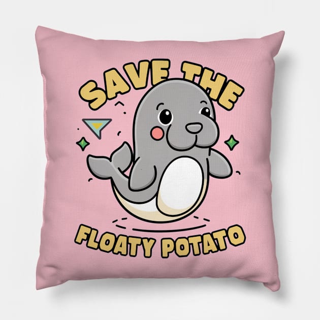 Save the Floaty Potato Pillow by Moulezitouna