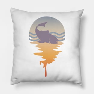 Retro Fish On An Ocean View Pillow