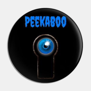 Peekaboo Spooky Halloween Design Pin