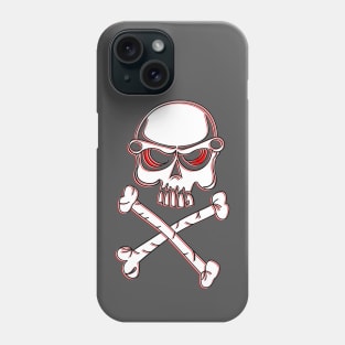 No Passage Skull Crossbones Danger Warning Hazard Bones Risk Phone Case