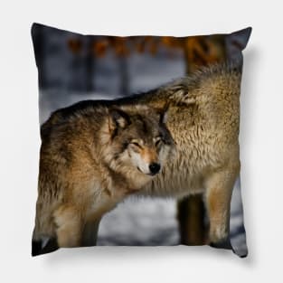 Timber Wolf Pillow