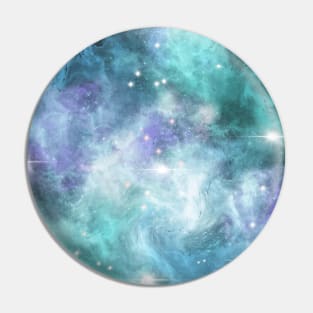 Blue Green Grey Star Nebula Space Galaxy Universe Pin