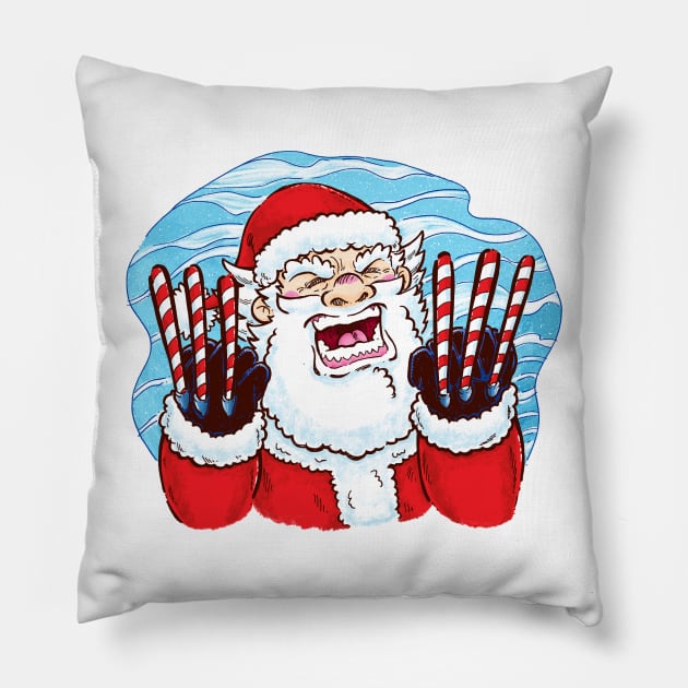 Santa's Claws Pillow by nickv47