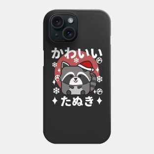 Kawaii Tanuki Christmas Phone Case