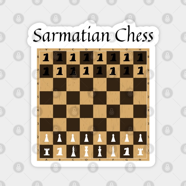 Sarmatian Chess Magnet by firstsapling@gmail.com