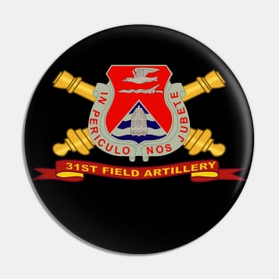 31st Field Artillery w Br - Ribbon Pin