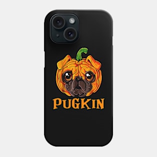 Pugkin Funny Pug And Pumpkin Phone Case