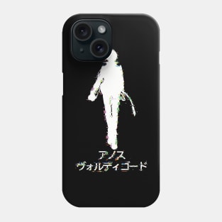 Anos Voldigoad or Demon King of Tyranny The Misfit of Demon King Academy / Maou Gakuin no Futekigousha Season 2 Anime Boy Characters Silhouette Glitch TMODKA-3 Phone Case