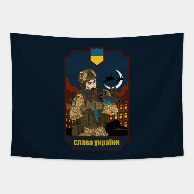 glory to Ukraine. Tapestry by JJadx