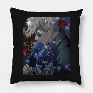 Gojo Roses Aesthetic Pillow