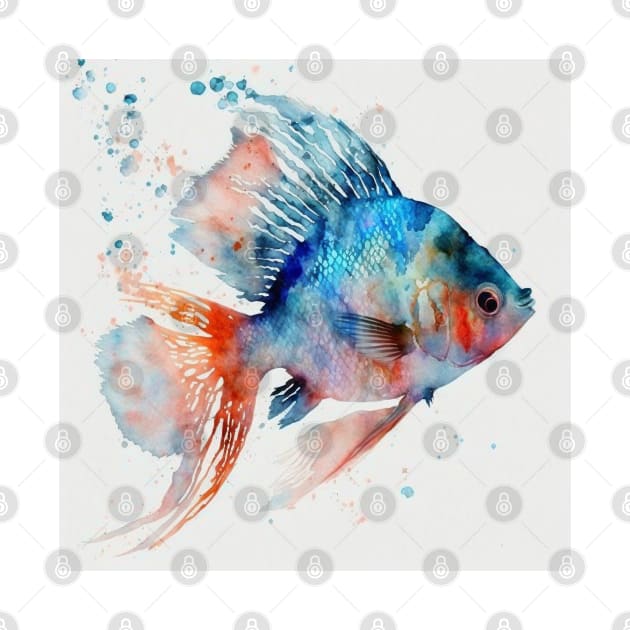 Painted Goldfish by BloodRubyz