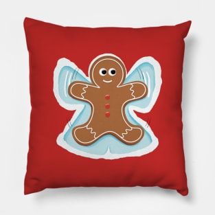 Gingerbread Angel - Humor Christmas Pillow