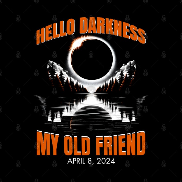 Hello Darkness, My Old Friend: Solar Eclipse April 08, 2024 by JJDezigns