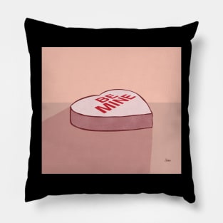 Valentines Be Mine Candy Heart Pillow