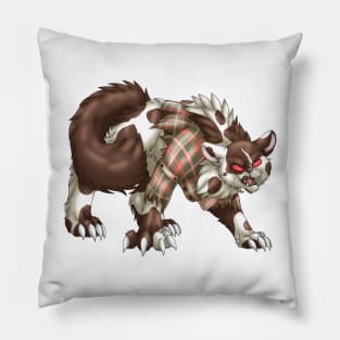 WereCat: Chocolate Bicolor Pillow