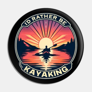 Beautiful Kayaking Sunset. Outdoor Adventure Enthusiast Gift. Pin