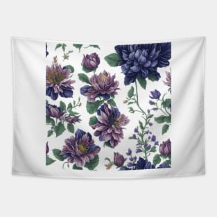 Beautiful Dark Purple floral pattern Tapestry