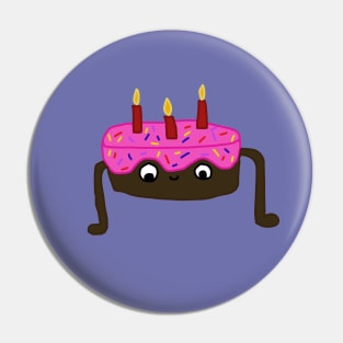 Birthday Cake Creature Pin